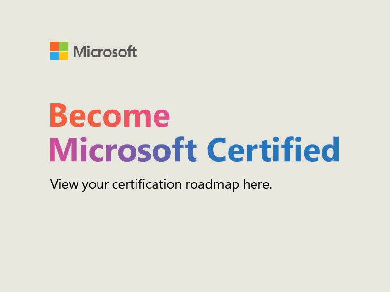 MS Certification Roadmap